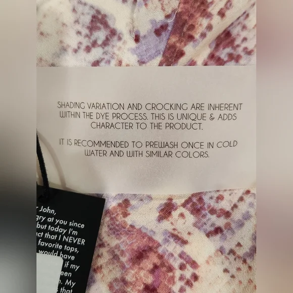 Dear John Thistle Shake Pink, Purple and Cream Short Sleeve Blouse. NWT - Picture 7 of 8